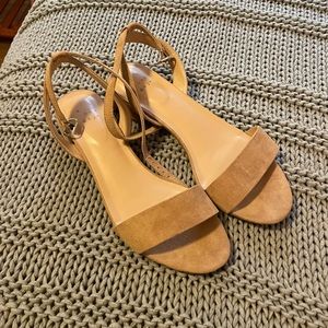 Women’s Target A New Day Nude Suede Sandals in size 9